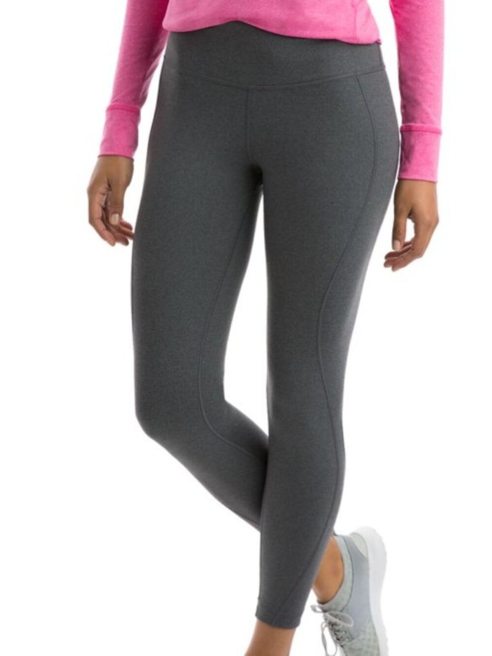 Vineyard Vines Pants Womens Large Gray Performance Athletic Activewear Heathered